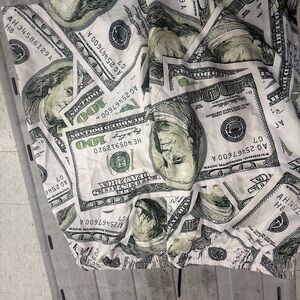 Novelty Money swim trunks - Green & White